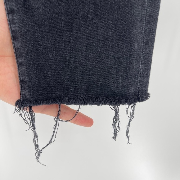 Agolde Sophie Mid Rise Skinny Ankle gray distress black Jeans size 27 - Picture 12 of 12